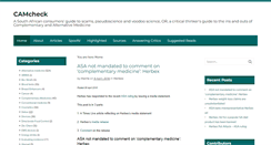 Desktop Screenshot of camcheck.co.za